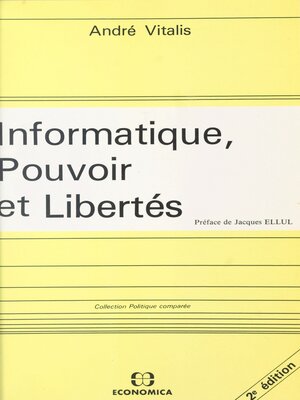 cover image of Informatique, pouvoir et libertés